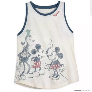 Disney Minnie Mouse and Friends Vintage Style Graphic Tank Top Womens M